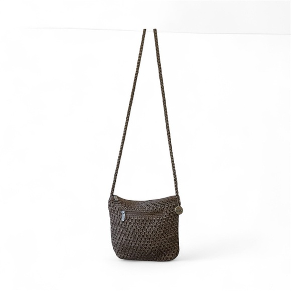 The Sak Espresso Woven Crossbody Bag NWOT. Daily, neutral bag, versatile. - Picture 2 of 5